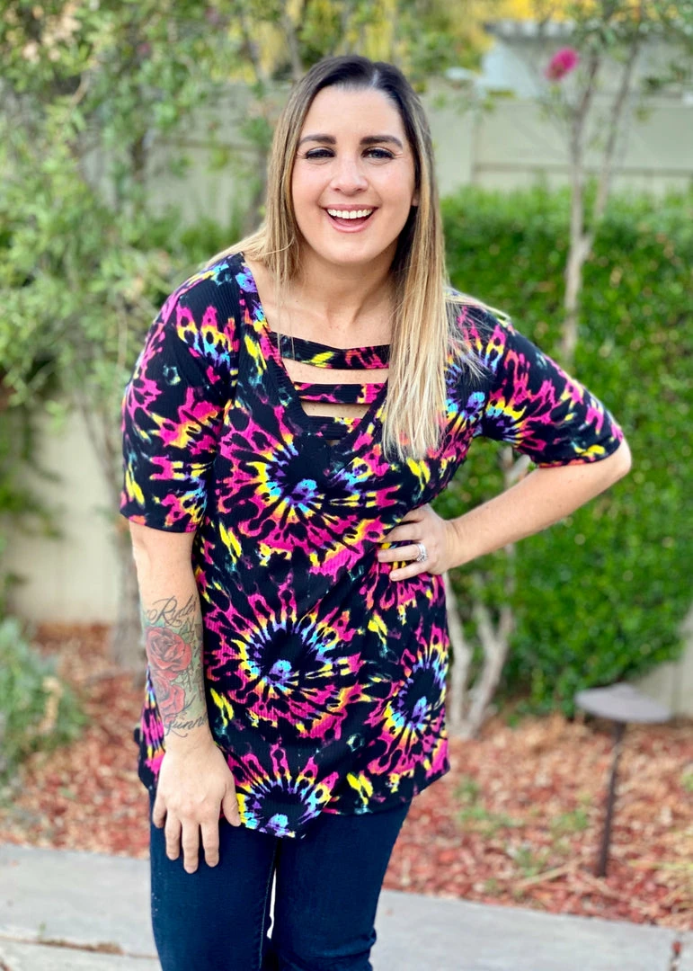 Boutique Simplified Burst Of Color Short Sleeve Top 7 Boutique Simplified Burst Of Color Short Sleeve Top