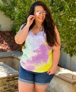 Boutique Simplified Summer Lovin' Wide Lace Tank 9 Boutique Simplified Summer Lovin' Wide Lace Tank