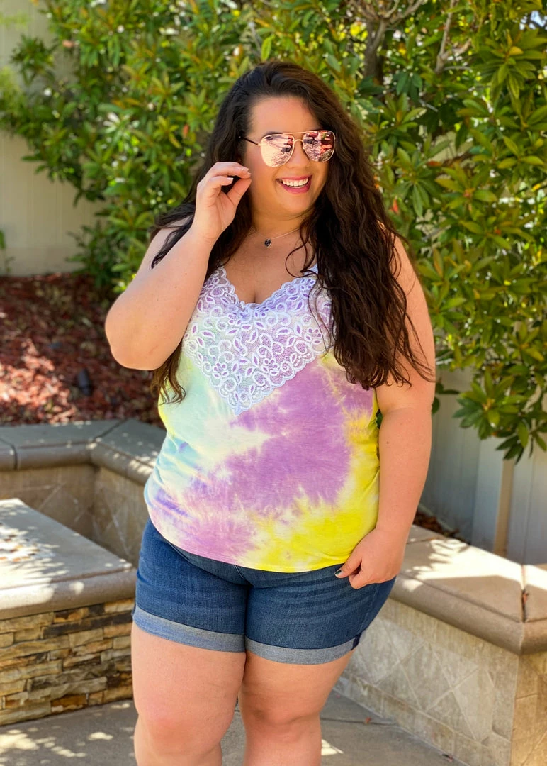 Boutique Simplified Summer Lovin' Wide Lace Tank 3 Boutique Simplified Summer Lovin' Wide Lace Tank