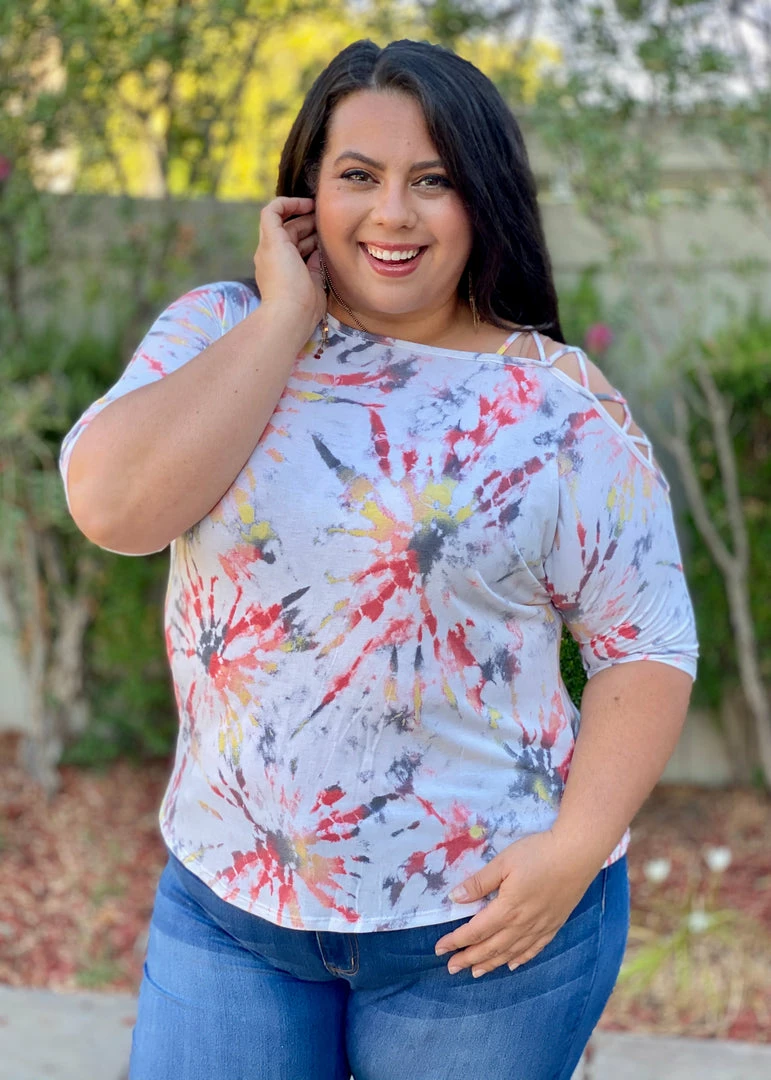 Boutique Simplified Radiate Love Open Shoulder Top 4 Boutique Simplified Radiate Love Open Shoulder Top