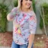 Boutique Simplified Radiate Love Open Shoulder Top