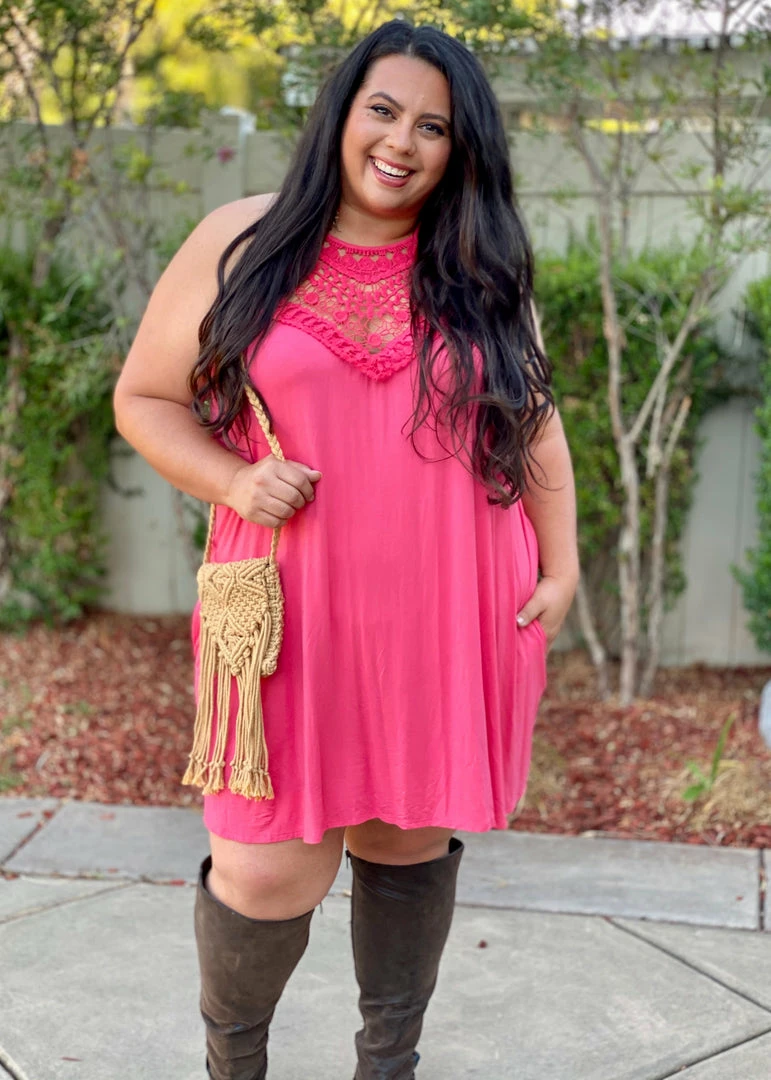 Boutique Simplified Wildest Dreams Halter Dress In Coral 1 Boutique Simplified Wildest Dreams Halter Dress In Coral