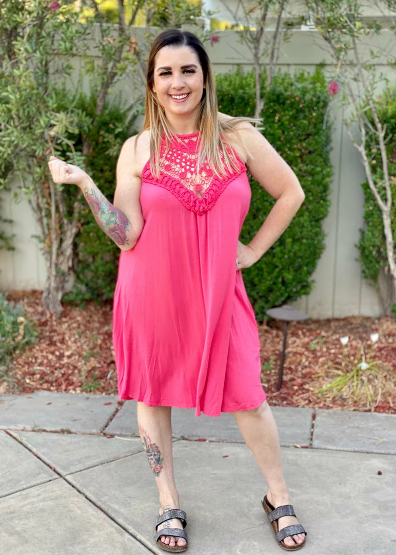 Boutique Simplified Wildest Dreams Halter Dress In Coral 2 Boutique Simplified Wildest Dreams Halter Dress In Coral