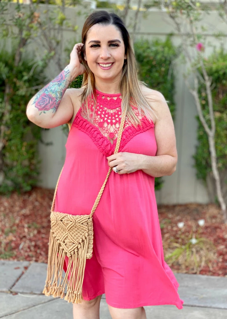 Boutique Simplified Wildest Dreams Halter Dress In Coral 4 Boutique Simplified Wildest Dreams Halter Dress In Coral