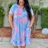 Boutique Simplified Arizona Skies T-Shirt Dress