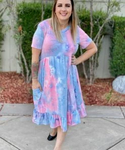 Boutique Simplified Arizona Skies T-Shirt Dress