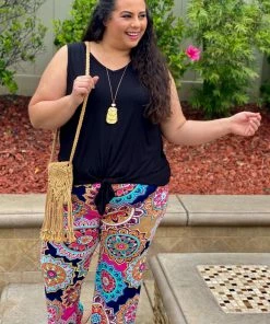 Boutique Simplified Medallion In Bloom Palazzo Pants 12 Boutique Simplified Medallion In Bloom Palazzo Pants