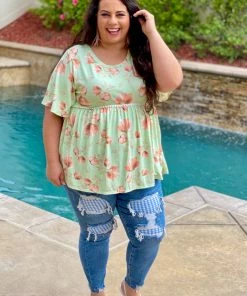 Boutique Simplified Pom Pom Joy Babydoll Tee