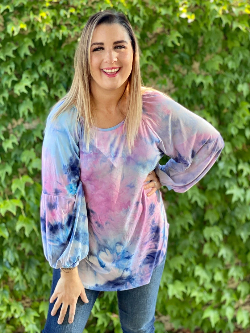 Boutique Simplified Blown Away Tie Dye Long Sleeve 6 Boutique Simplified Blown Away Tie Dye Long Sleeve