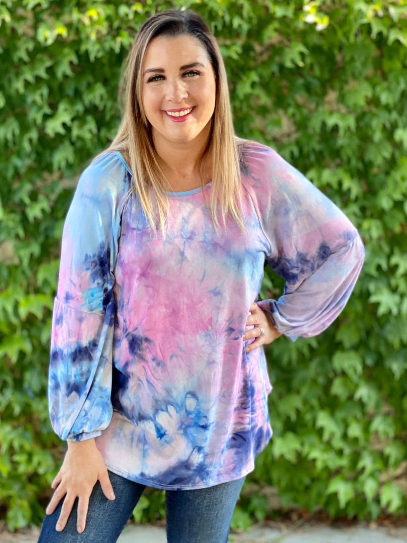 Boutique Simplified Blown Away Tie Dye Long Sleeve 7 Boutique Simplified Blown Away Tie Dye Long Sleeve