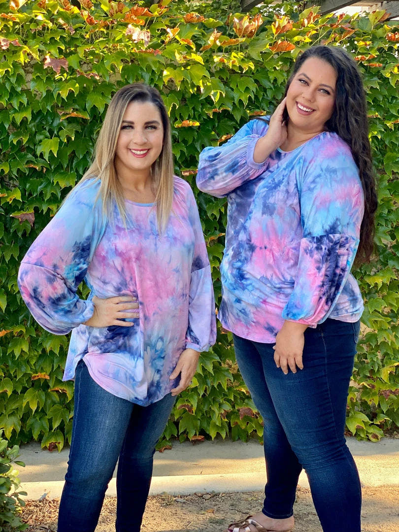 Boutique Simplified Blown Away Tie Dye Long Sleeve 2 Boutique Simplified Blown Away Tie Dye Long Sleeve