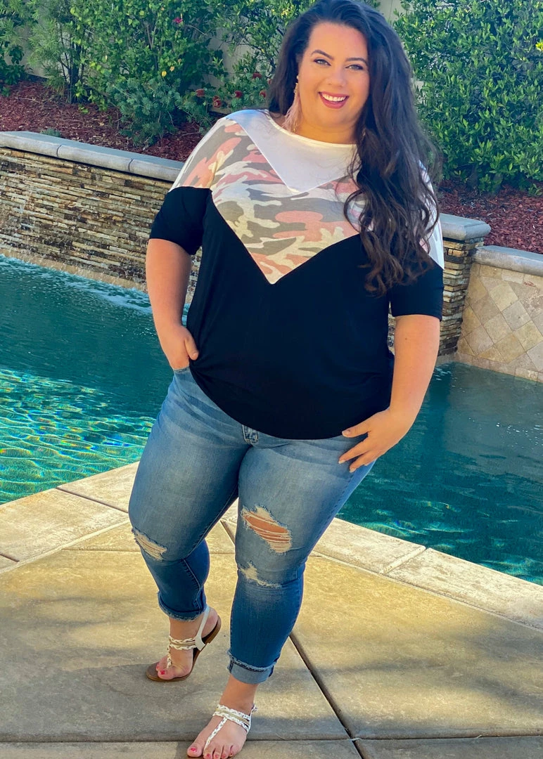 Boutique Simplified Girls Love To Play Camo Chevron Top 2 Boutique Simplified Girls Love To Play Camo Chevron Top