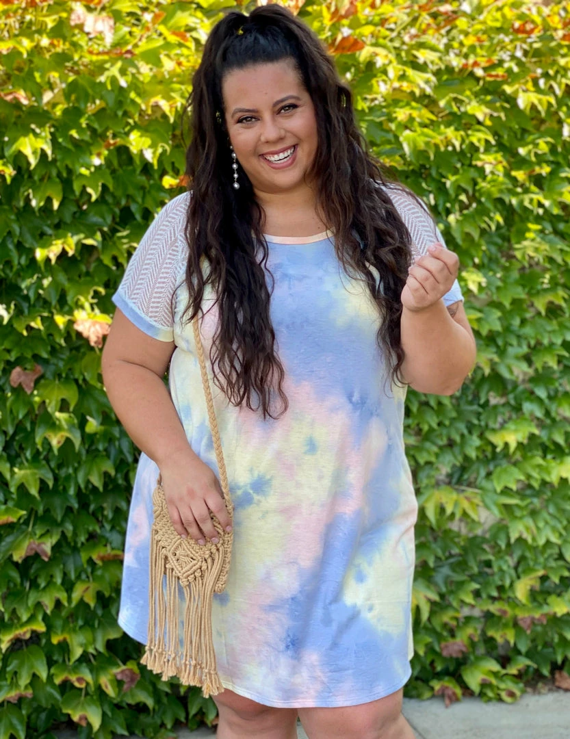 Boutique Simplified Unicorn Tie Dye Raglan Dress 6 Boutique Simplified Unicorn Tie Dye Raglan Dress