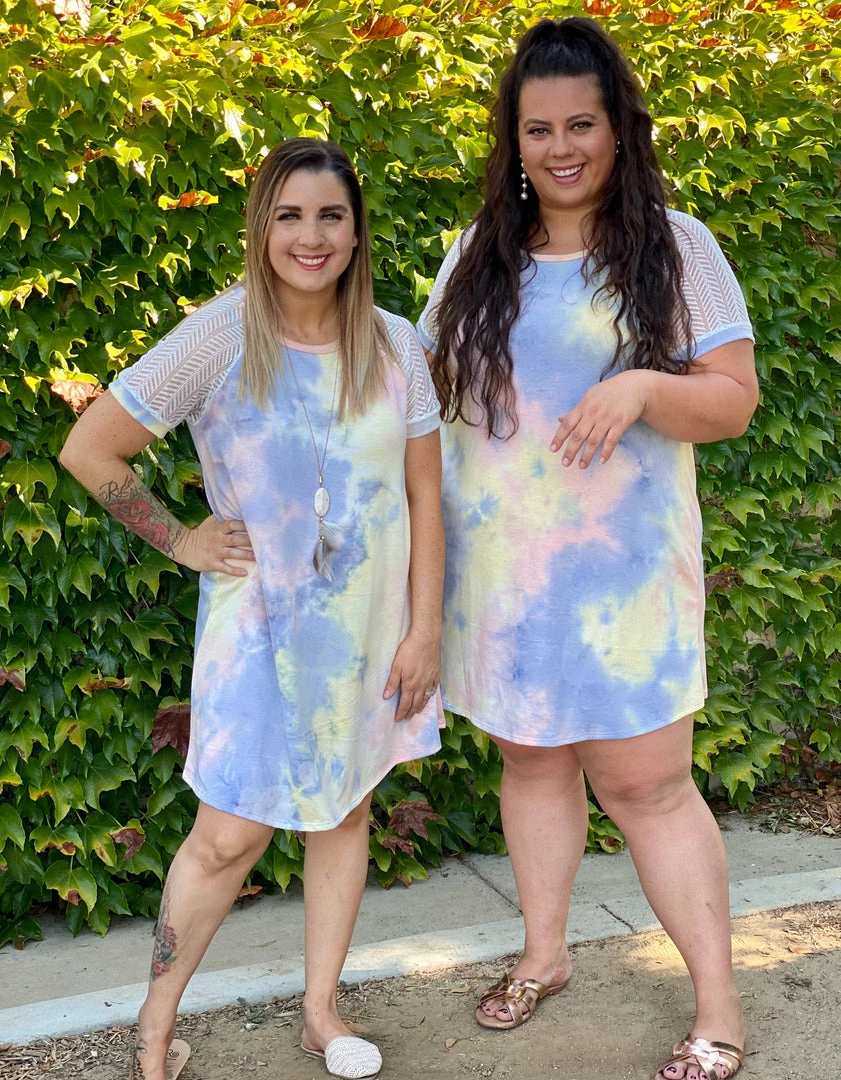 Boutique Simplified Unicorn Tie Dye Raglan Dress 2 Boutique Simplified Unicorn Tie Dye Raglan Dress