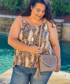 Boutique Simplified Slither Around Tank Top