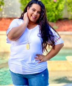 Boutique Simplified Fiesta Tassel Trim Top