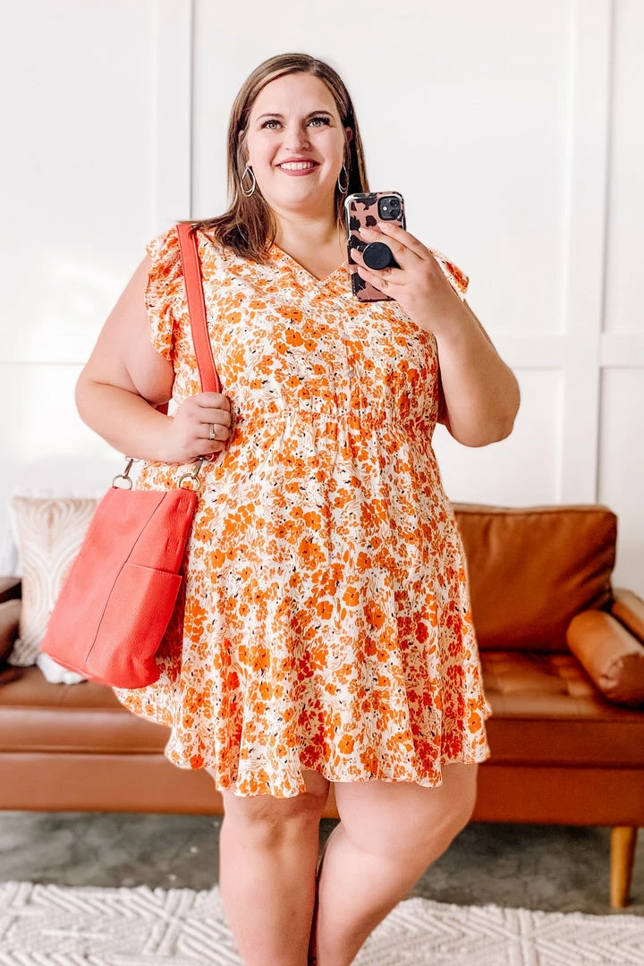 No Ship Drop Ship Apparel Dawn Of A New Day Orange Floral Dress 9 No Ship Drop Ship Apparel Dawn Of A New Day Orange Floral Dress
