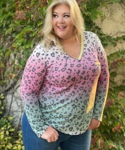 Boutique Simplified Dipped In Gold Long Sleeve Top