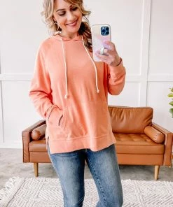 No Ship Drop Ship Hint Of Spring Hoodie In Sorbet (GHG-S) GHG- Shop Singles