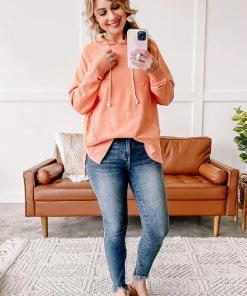 No Ship Drop Ship Hint Of Spring Hoodie In Sorbet (GHG-S) GHG- Shop Singles