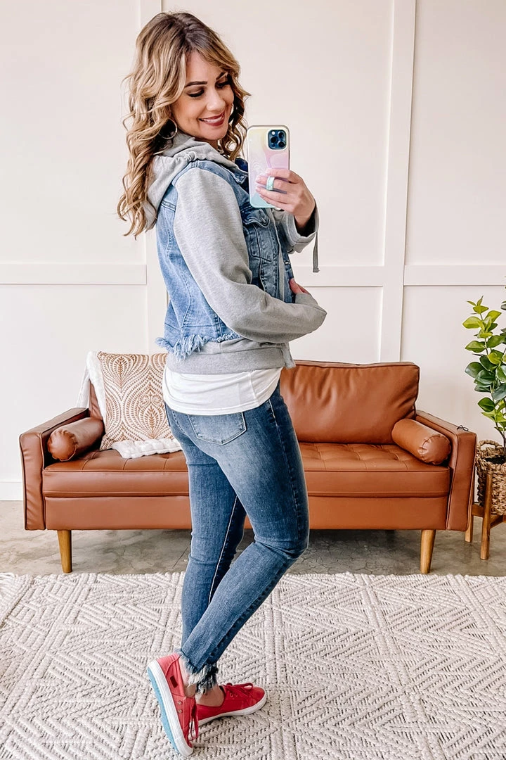 No Ship Drop Ship Break A Sweat Denim Jacket By Risen 5 No Ship Drop Ship Break A Sweat Denim Jacket By Risen