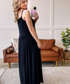 No Ship Drop Ship Be Enviable Maxi Dress In Black