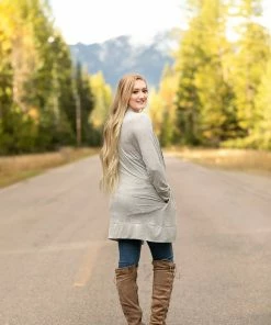 No Ship Drop Ship Love That For You Gray Cardigan Tops