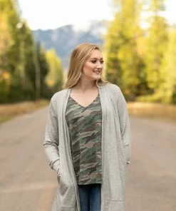 No Ship Drop Ship Love That For You Gray Cardigan Tops