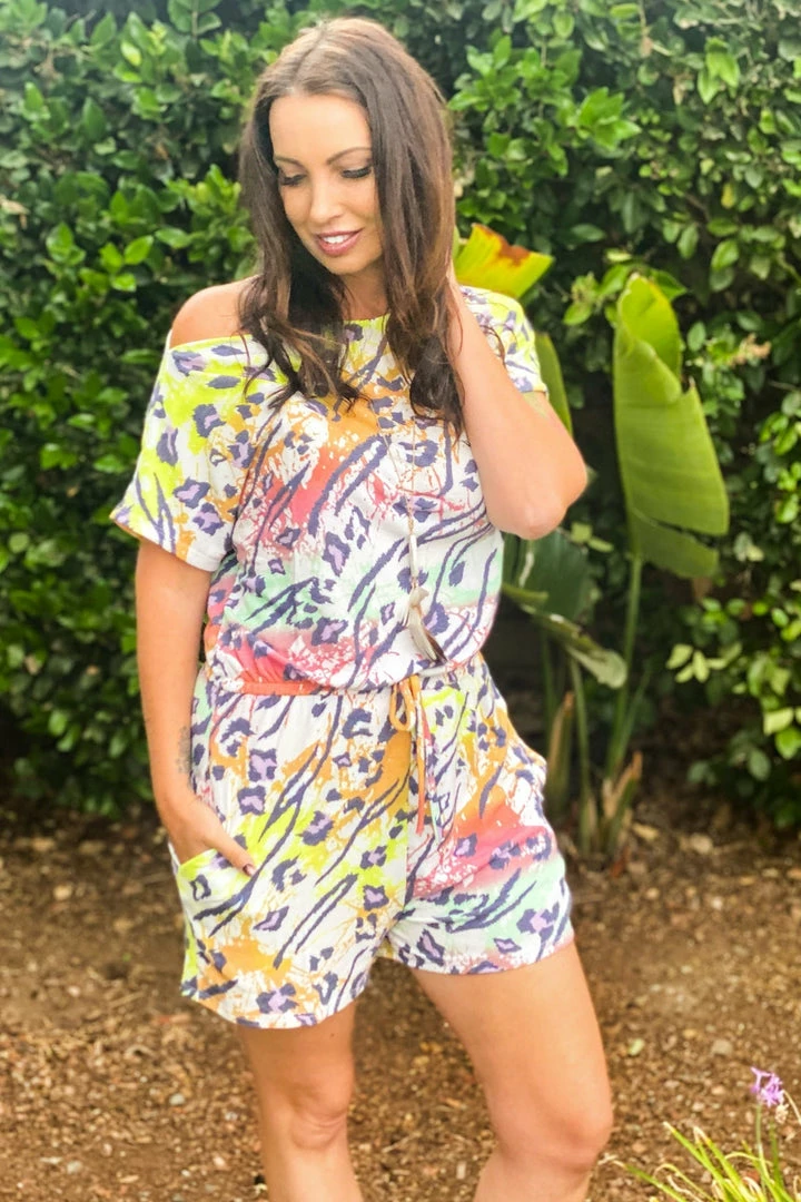 Boutique Simplified Lisa Frankie Romper 2 Boutique Simplified Lisa Frankie Romper