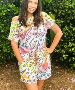 Boutique Simplified Lisa Frankie Romper