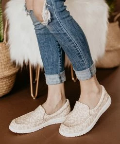 Shoes Not Rated Maya Sneakers In Cream Leopard