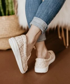 Shoes Not Rated Maya Sneakers In Cream Leopard