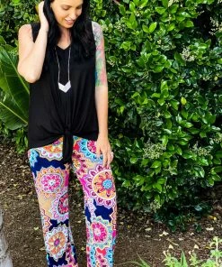 Boutique Simplified Medallion In Bloom Palazzo Pants 10 Boutique Simplified Medallion In Bloom Palazzo Pants