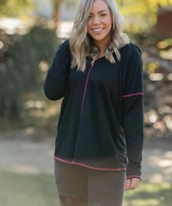 Boutique Simplified Best Black Hoodie In Town