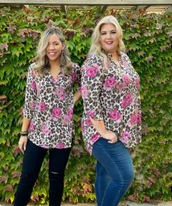 Boutique Simplified Peruvian Dreamin' 3/4 Sleeve Top