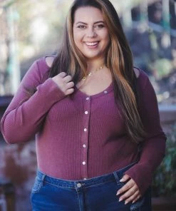 Boutique Simplified Plum Crazy Bodysuit