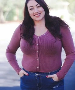 Boutique Simplified Plum Crazy Bodysuit