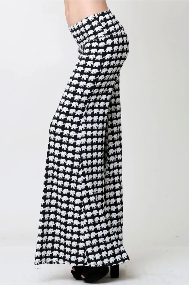 Boutique Simplified Elephants On Parade Flare Yoga Pants 7 Boutique Simplified Elephants On Parade Flare Yoga Pants