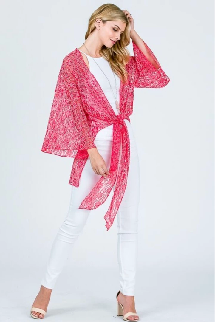 Boutique Simplified Lace Floral Kimono 5 Boutique Simplified Lace Floral Kimono