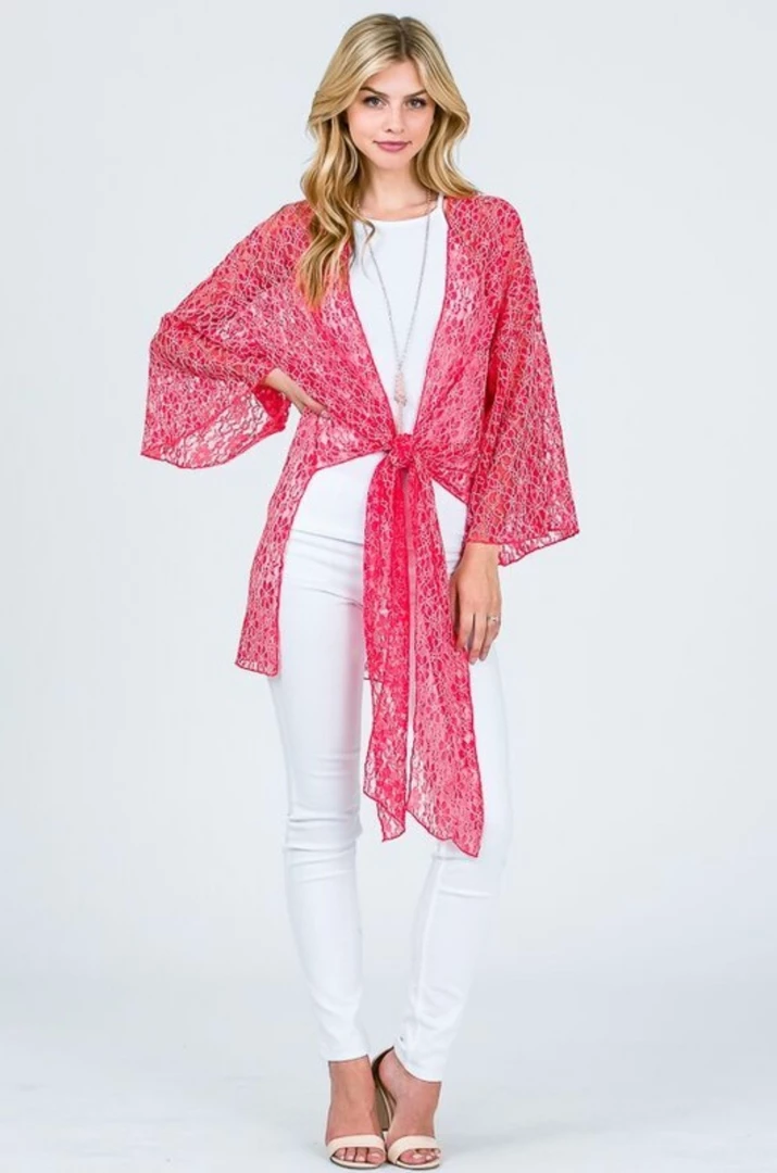 Boutique Simplified Lace Floral Kimono 6 Boutique Simplified Lace Floral Kimono