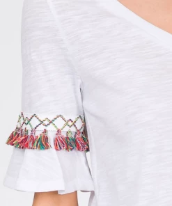 Boutique Simplified Fiesta Tassel Trim Top 11 Boutique Simplified Fiesta Tassel Trim Top