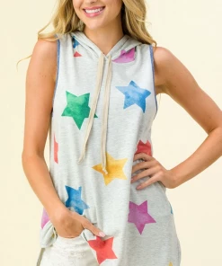 Boutique Simplified Twinkle In Your Eye Tank Hoodie