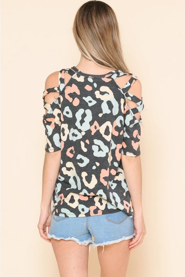 Boutique Simplified Happy Strappy Cold Shoulder Top 5 Boutique Simplified Happy Strappy Cold Shoulder Top