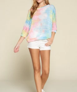 Boutique Simplified Pixie Dust Loose Knit Top