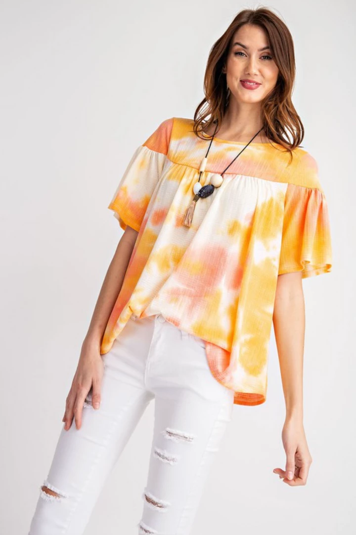 Boutique Simplified Ray Of Sunshine Ruffle Short Sleeve Top 10 Boutique Simplified Ray Of Sunshine Ruffle Short Sleeve Top