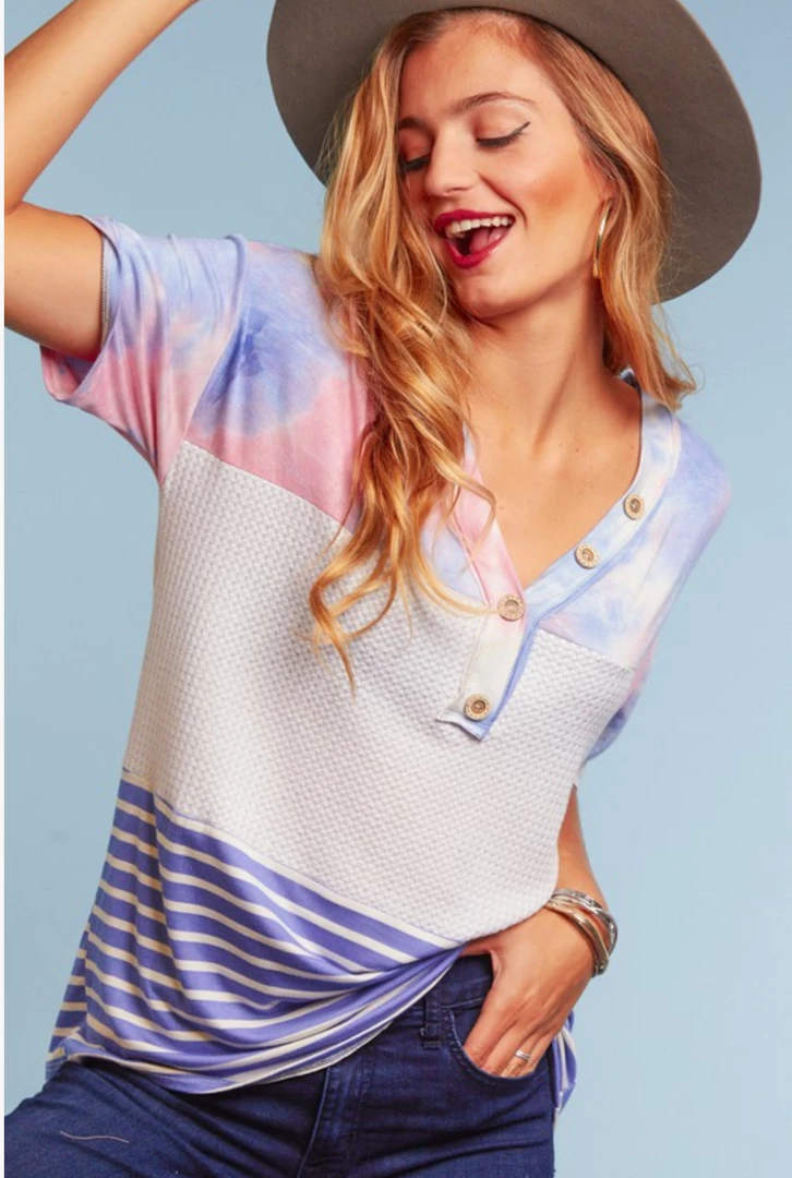Boutique Simplified Cotton Candy Button Down Top 9 Boutique Simplified Cotton Candy Button Down Top