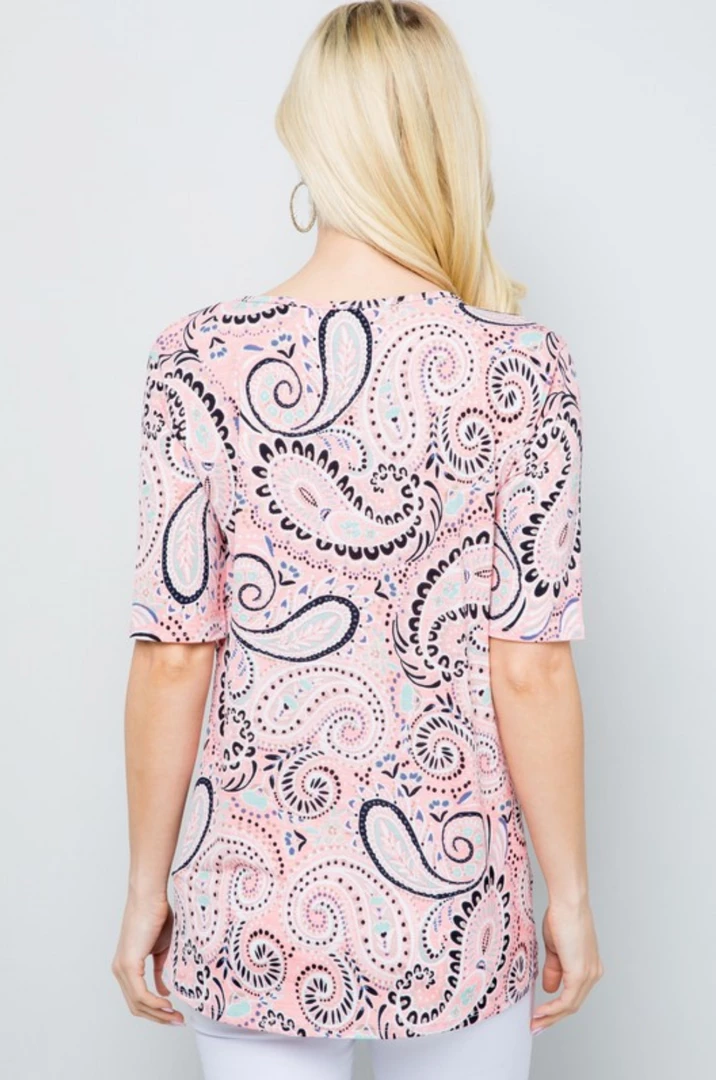Boutique Simplified Perfectly Paisley Twist Top 8 Boutique Simplified Perfectly Paisley Twist Top