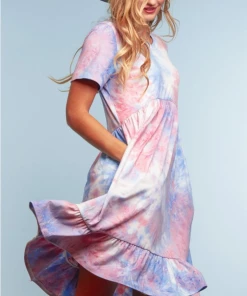 Boutique Simplified Arizona Skies T-Shirt Dress