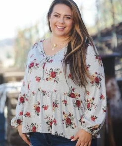 Boutique Simplified Secret Garden Hacci Peplum