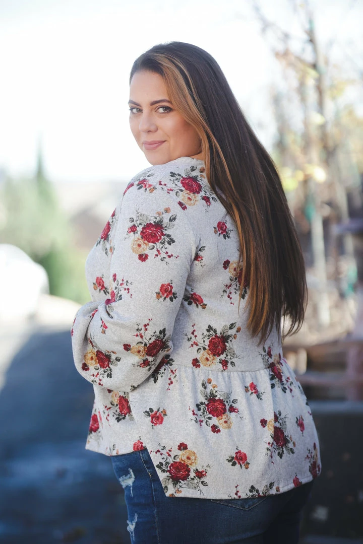 Boutique Simplified Secret Garden Hacci Peplum 4 Boutique Simplified Secret Garden Hacci Peplum